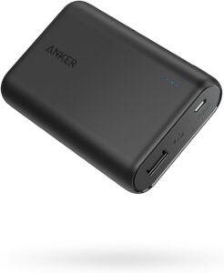 A photo of the Anker PowerCore 10000. Part of the Top 10 must have travel gear. Gear Tech Tools